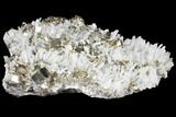 9.1" Cubic Pyrite and Quartz Crystal Association - Peru - #131152-4